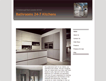 Tablet Screenshot of bathrooms24-7kitchens.com